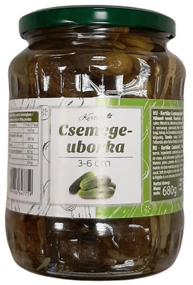 Kertike Uborka 3-6 cm 500 ml 480/280 g