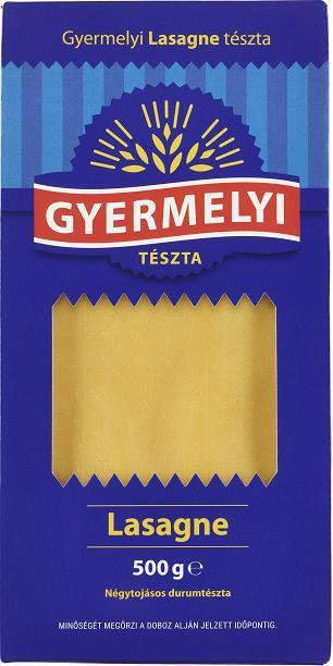 Gyermelyi 4T durum Lasagne  500 g