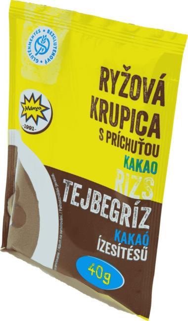 Rizs tejbegríz-kakaó 40g  Gluténmentes