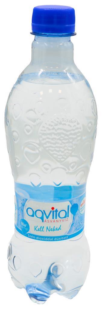 Aqvital természetes ásványvíz, szénsavas, 0,5 L