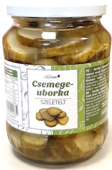 Kertike szeletelt uborka 720ml   660/330 g