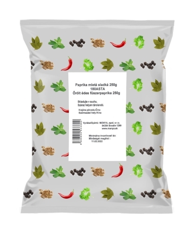 Őrölt fűszerpaprika – csemege 250g  180 ASTA