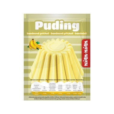 Banánízű pudingpor 37g