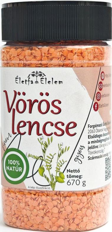 Életfa Vöröslencse 670 g